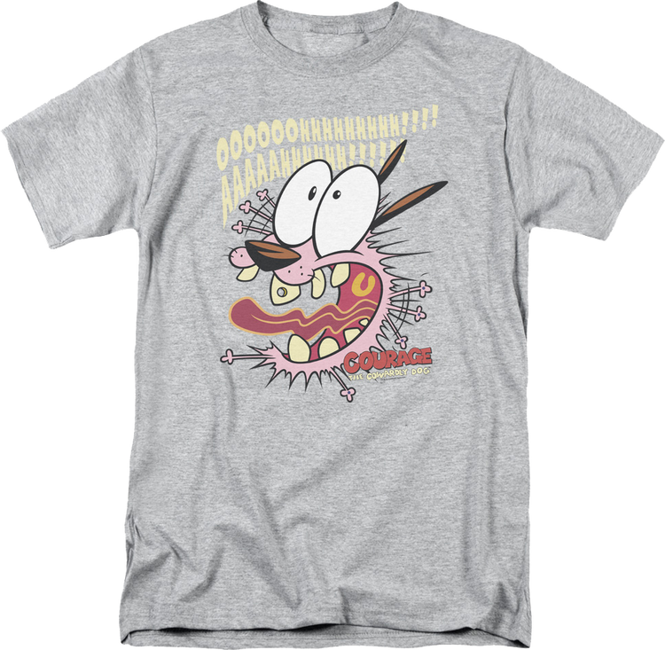 Scream Courage The Cowardly Dog T-Shirt