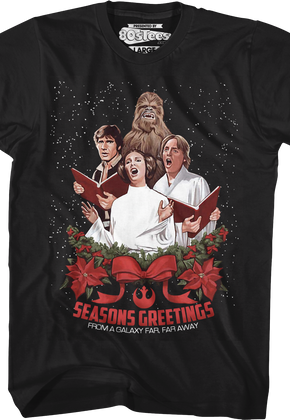 Seasons Greetings From A Galaxy Far, Far Away Star Wars T-Shirt