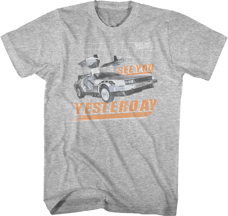 See You Yesterday Back To The Future T-Shirt