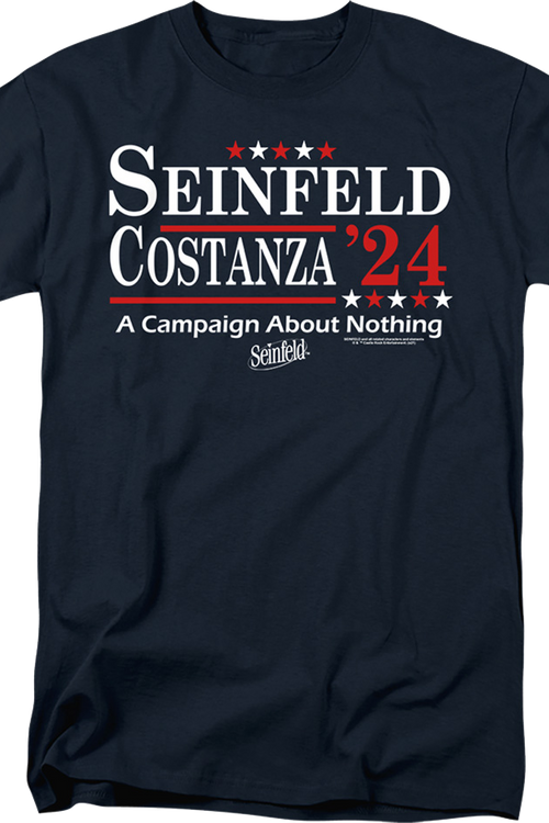 Seinfeld & Costanza '24 Campaign Poster Seinfeld T-Shirt