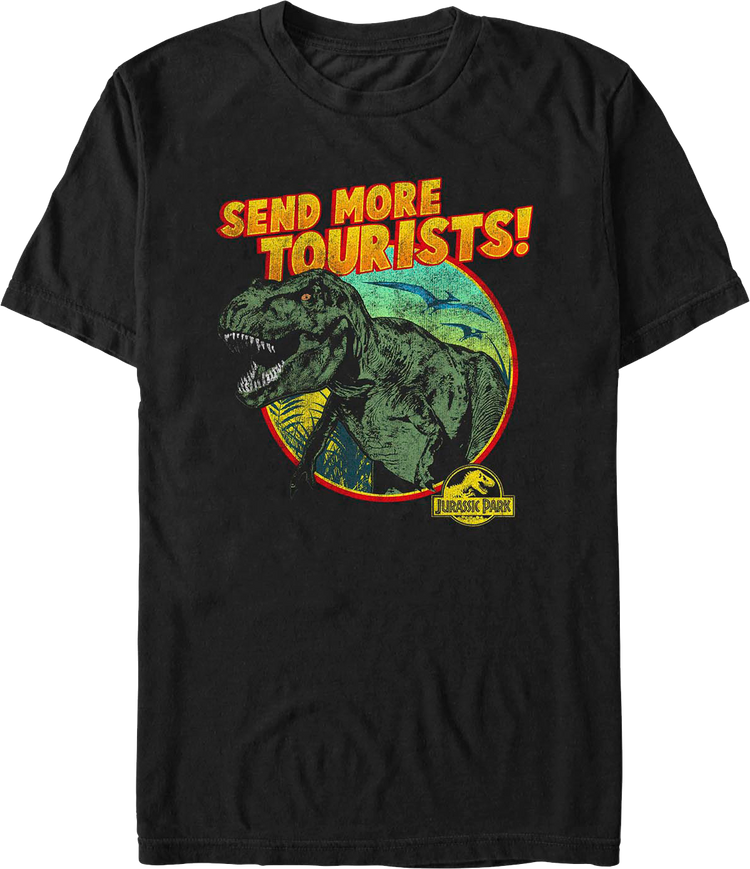Send More Tourists Jurassic Park T-Shirt