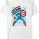 Shielded Captain America Marvel Comics T-Shirt thumbnail
