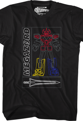 Simple Megazord Mighty Morphin Power Rangers T-Shirt