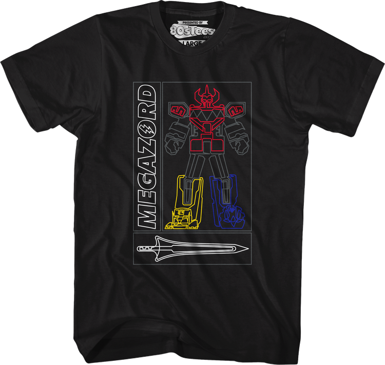 Simple Megazord Mighty Morphin Power Rangers T-Shirt