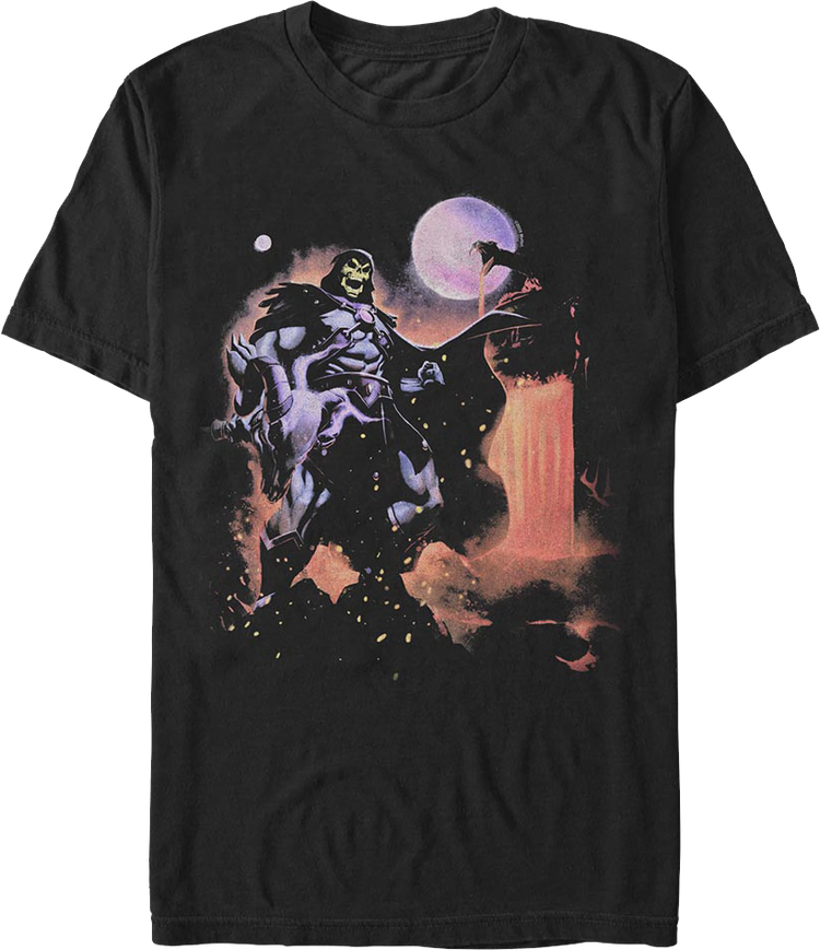 Skeletor Full Moon Poster Masters Of The Universe T-Shirt
