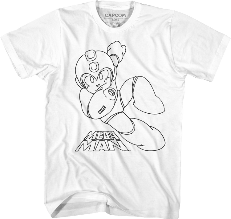 Sketch Mega Man T-Shirt