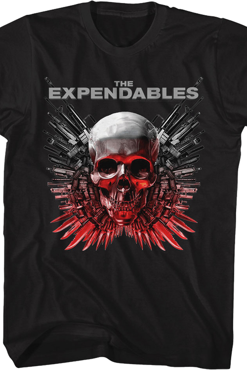 Skull And Guns Logo Expendables T-Shirt