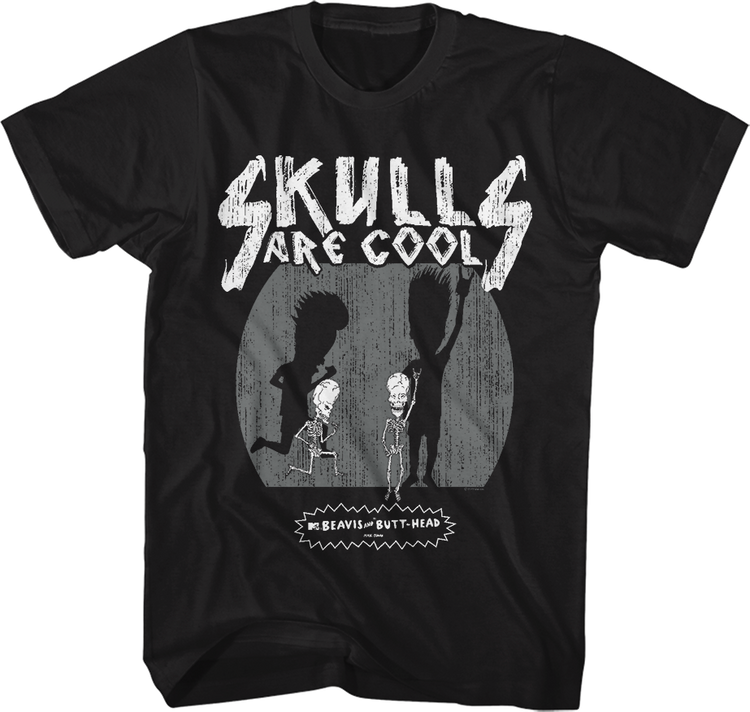 Skulls Are Cool Beavis And Butt-Head T-Shirt