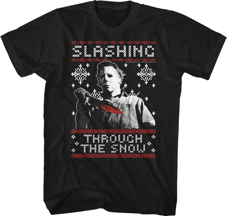 Slashing Through The Snow Halloween T-Shirt
