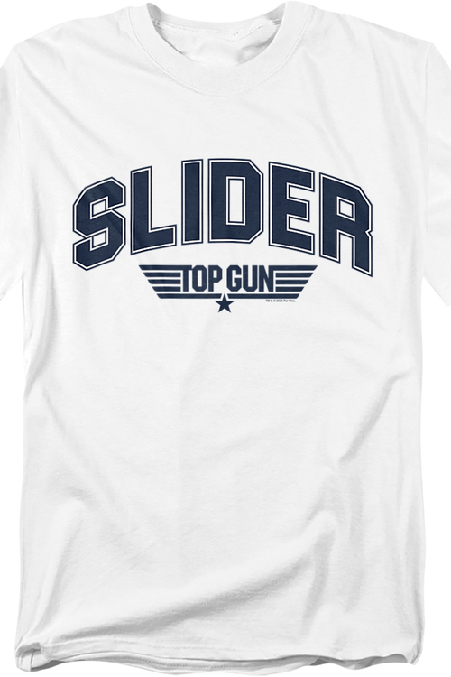 Slider Chenille Letters Top Gun T-Shirt