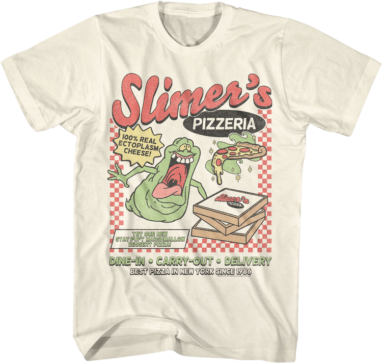 Slimer's Pizzeria Real Ghostbusters T-Shirt