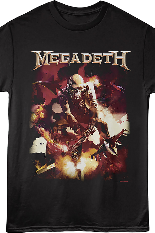 Smashing Guitar Megadeth T-Shirt