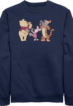 Smell The Flowers Winnie The Pooh Sweatshirt