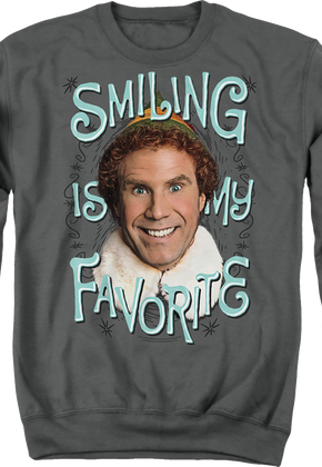 Smiling Is My Favorite Elf Sweatshirt