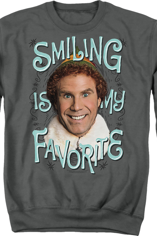 Smiling Is My Favorite Elf Sweatshirt