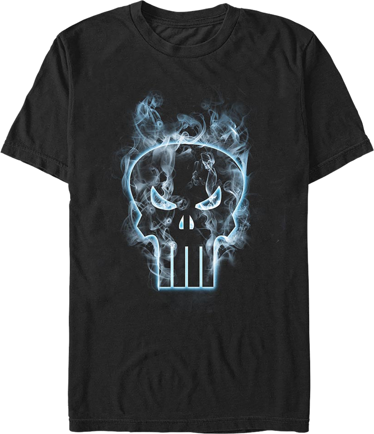 Smoking Skull Logo Punisher Marvel Comics T-Shirt