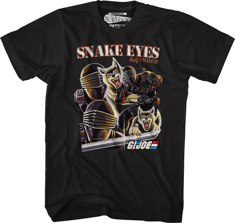 Snake Eyes & Timber Collage GI Joe T-Shirt