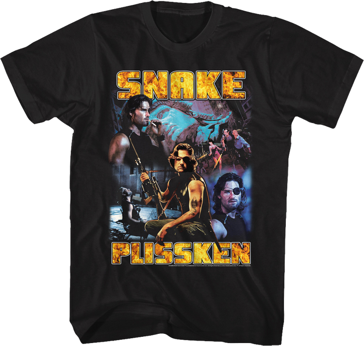 Snake Plissken Collage Escape From New York T-Shirt