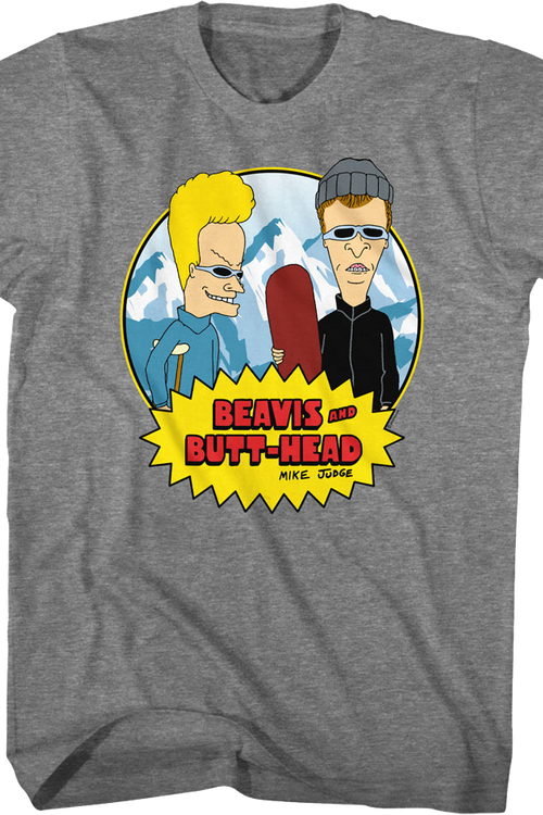 Snowboarding Beavis And Butt-Head T-Shirt