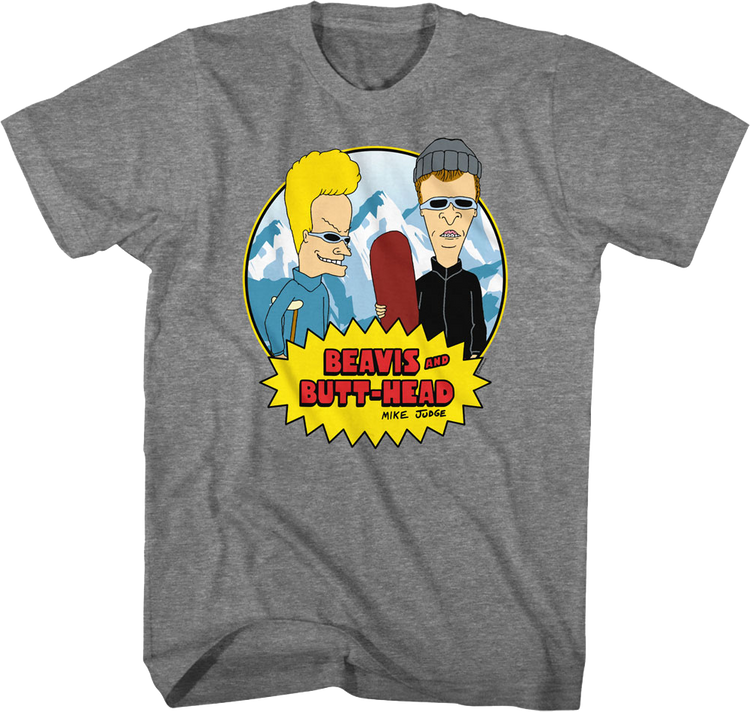 Snowboarding Beavis And Butt-Head T-Shirt