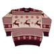 Snowflakes & Reindeer Knitted Christmas Sweater thumbnail