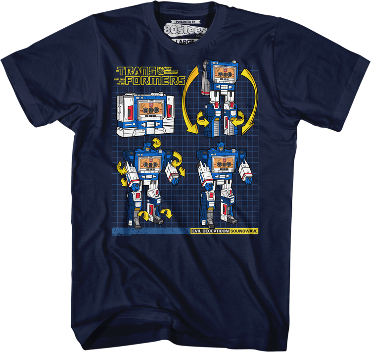 Soundwave Modes Transformers T-Shirt