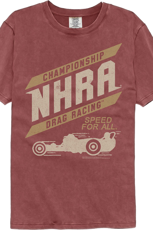 Championship National Hot Rod Association Comfort Colors Brand T-Shirt