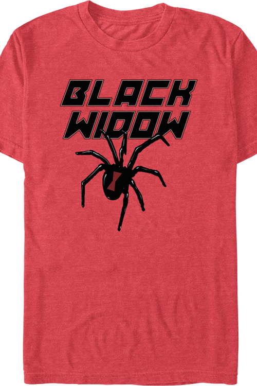 Spider Logo Black Widow Marvel Comics T-Shirt