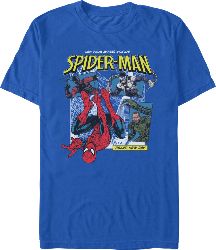 Spider-Man: Brand New Day Collage Marvel Comics T-Shirt