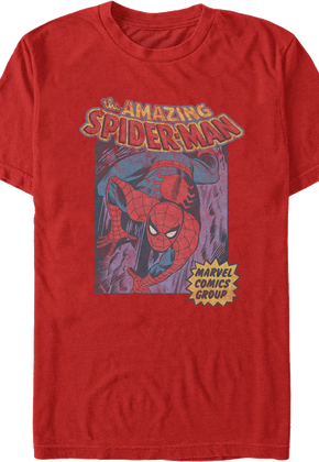 Spider-Man Comic Book Cover Marvel Comics T-Shirt