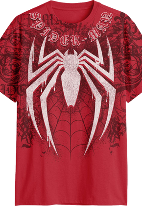 Front & Back Spider-Man Cyber Sigilism Marvel Comics T-Shirt
