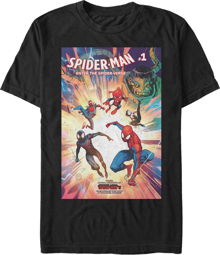 Spider-Man: Enter The Spider-Verse #1 Marvel Comics T-Shirt