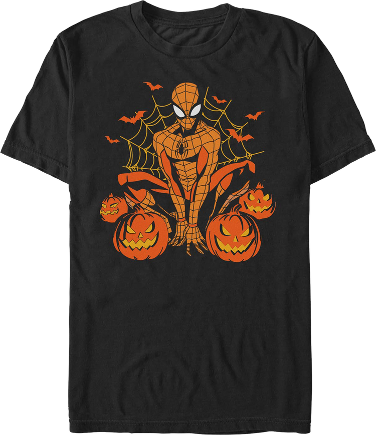 Spider-Man Jack-o'-Lanterns Marvel Comics T-Shirt