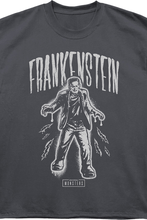 Spray Paint Frankenstein Oversized T-Shirt