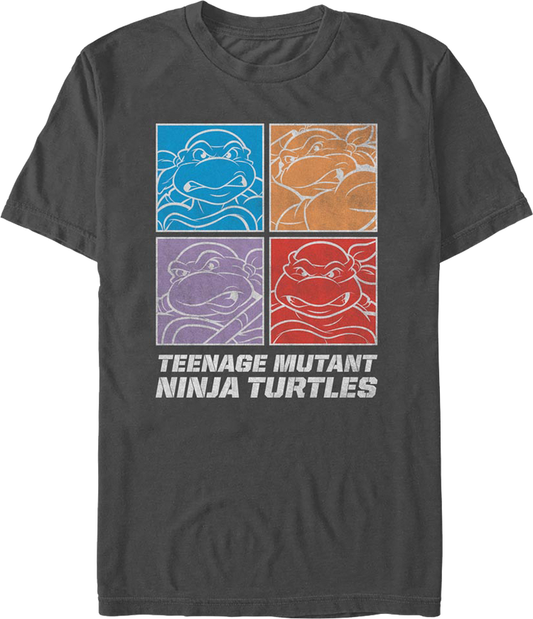Square Outlines Teenage Mutant Ninja Turtles T-Shirt