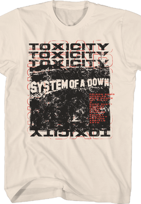 Stacked Toxicity System Of A Down T-Shirt