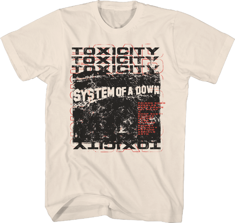 Stacked Toxicity System Of A Down T-Shirt