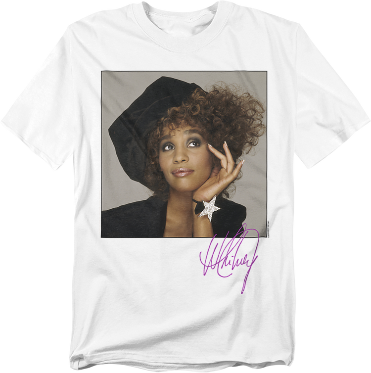 Photo & Autograph Whitney Houston T-Shirt