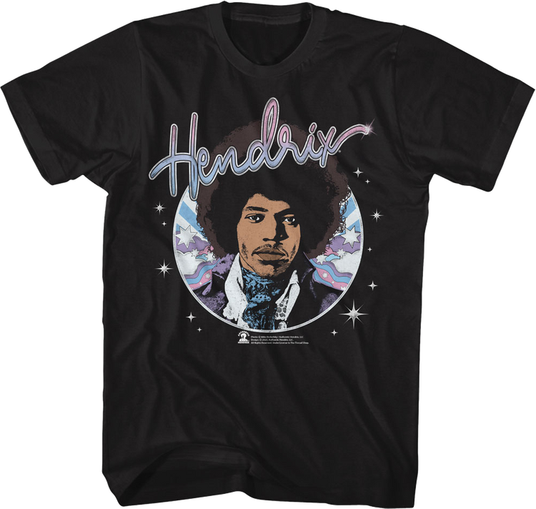 Starry Circle Jimi Hendrix T-Shirt