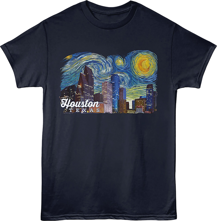 Starry Night Houston Texas T-Shirt