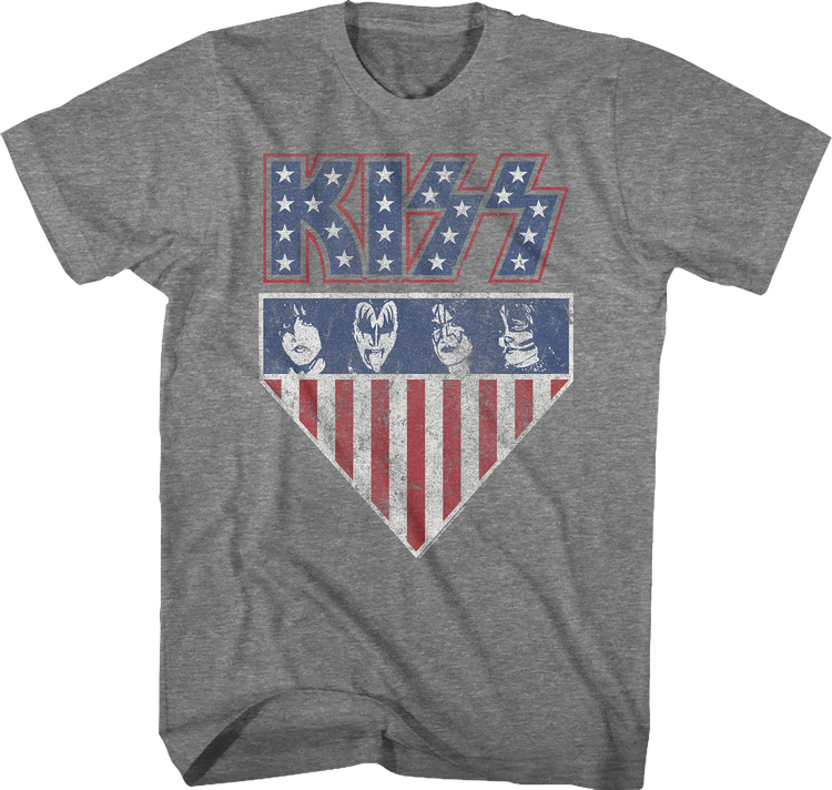 Stars And Stripes KISS T-Shirt