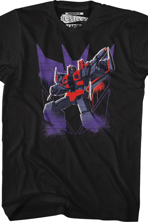 Starscream Decepticon Spray Logo Transformers T-Shirt