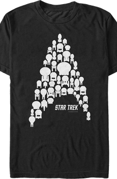Starships Creating Starfleet Logo Star Trek T-Shirt
