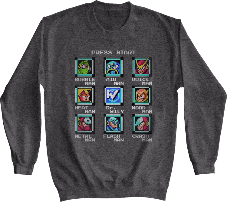 Start Screen Mega Man Sweatshirt