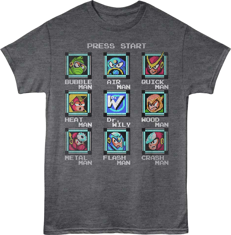 Start Screen Mega Man T-Shirt