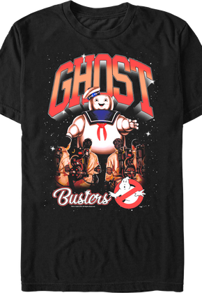 Stay Puft Marshmallow Man Nighttime Attack Ghostbusters T-Shirt