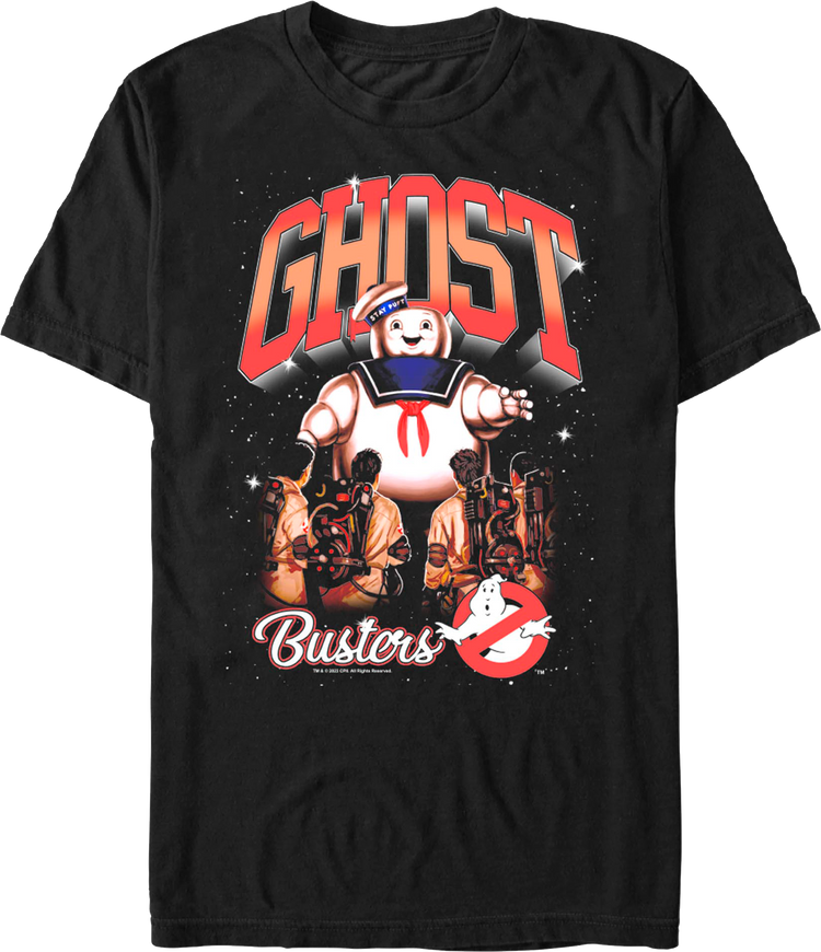 Stay Puft Marshmallow Man Nighttime Attack Ghostbusters T-Shirt