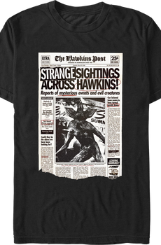 Strange Sightings Across Hawkins Stranger Things T-Shirt