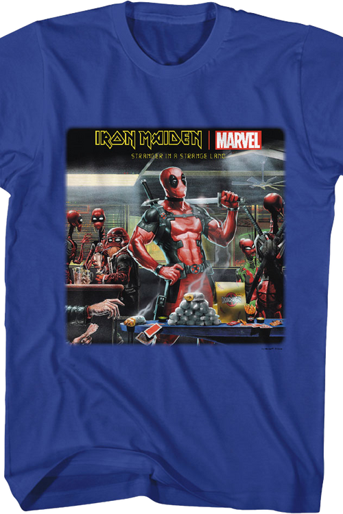 Stranger In A Strange Land Deadpool & Iron Maiden T-Shirt