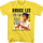 Vintage Yellow Defeat Is A State Of Mind Bruce Lee T-Shirt